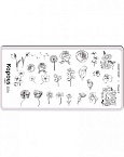 Пластина для стемпинга Crazy story Flower 2 Kapous Nails