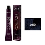 1,00 Крем-краска для волос перманентная Черный Collage Lakme 60 мл