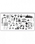Пластина для стемпинга Crazy story Mountains Kapous Nails