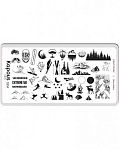 Пластина для стемпинга Crazy story Mountains Kapous Nails