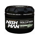 Маска для лица мужская глиняная Nishman 450 мл