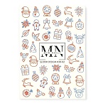 02 Слайдеры для дизайна ногтей Объемный 3D Miw Nails 2 гр (нг)