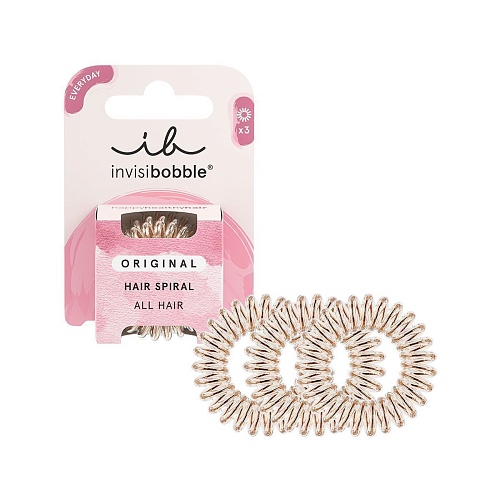 Резинка для волос Original Bronze Me Pretty бронза Invisibobble Tangle Teezer 3 шт