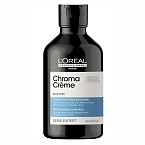 Крем-шампунь с синим пигментом для нейтрализации оранжевого оттенка русых и светло-коричневых волос L'OREAL Professional Serie Expert Chroma Creme 300 мл