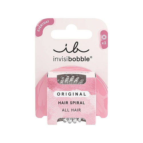 Резинка для волос Original Crystal Clear прозрачная Invisibobble Tangle Teezer 3 шт