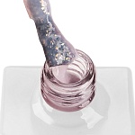 07 Полигель для ногтей жидкий с жемчужной поталью и шиммером розовый Poly Gel TNL 10 мл