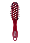Щетка продувная для укладки волос феном бордовая Tunnel Hair Brush Bouticle