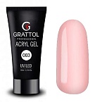 03 Акри-гель розовый Grattol Acryl Gel 30 мл