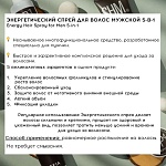 Спрей энергетический для волос мужской 5-в-1 Energy Hair Spray for Men 5-in-1 Tefia 250 мл