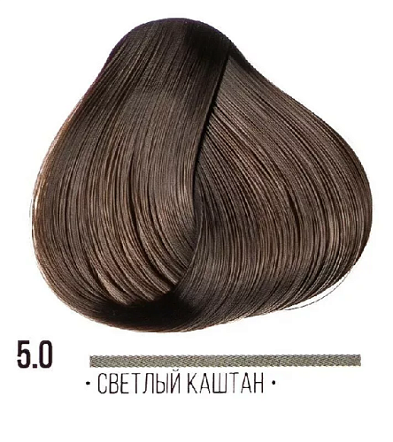 5,0 Крем-краска стойкая светлый каштан ААА Kaaral 100 мл