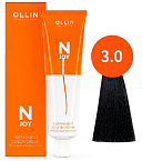 3,0 Крем-краска перманентная темный шатен N-Joy Ollin Professional 100 мл