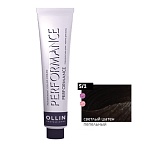 5,1 Крем-краска перманентная светлый шатен пепельный Ollin Performance Ollin Professional 60 мл