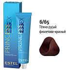 6,65 Крем-краска темно-русый фиолетово-красный бордо Princess Essex Estel Professional 60 мл