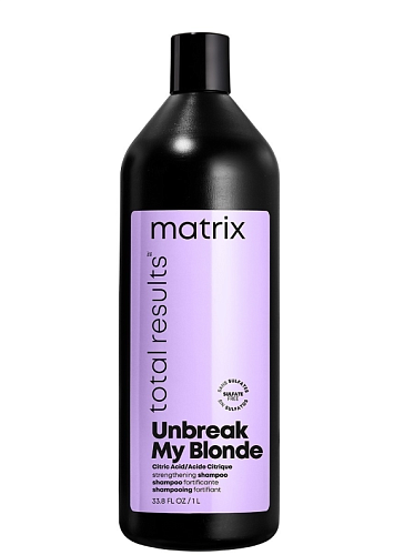Шампунь укрепляющий для осветленных волос без сульфатный Unbreak My Blonde Matrix 1000 мл