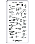 Пластина для стемпинга Crazy story Botanics 4 Kapous Nails