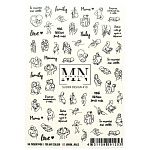 19# Слайдеры для дизайна ногтей Черно-белый Miw Nails 2 гр