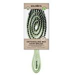 Расческа-био подвижная зеленая Detangling Bio Hair Brush Green 5440-M2 Solomeya