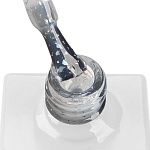 10 Полигель для ногтей жидкий с голографической поталью молочный Poly Gel TNL 10 мл