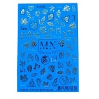 35F Слайдеры для дизайна ногтей Фольгированый Miw Nails 2 гр (осень)