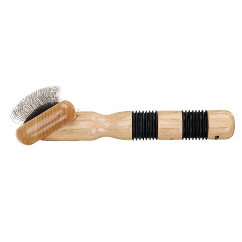Пуходерка для животных средняя размер M тонкие проволочные штифты Dewal Pro Grooming