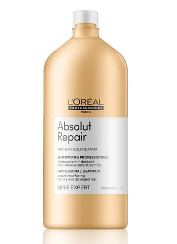 Шампунь восстановление волос Expert Absolut Repair Protein+Gold Quinoa L'oreal Professionnel 1500 мл