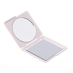 Зеркало карманное Прованс квадратное розовое Dewal Beauty 70*70*10 мм
