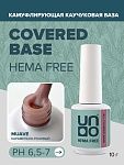 База для ногтей камуфлирующая каучуковая Muave All Covered Base Gel Hema Free Uno 10 гр