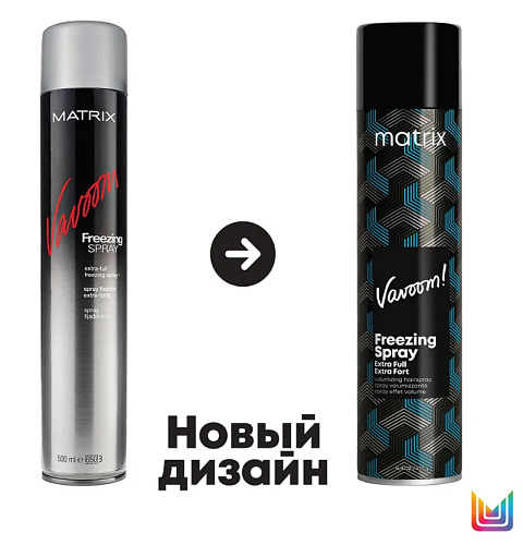 Лак-спрей эластичная фиксация объема с сатиновым финишем Vavoom Extra Full Freezing Matrix 500 мл