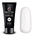 02 Акри-гель белый Acryl Gel Grattol 30 мл
