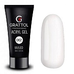 02 Акри-гель белый Acryl Gel Grattol 30 мл