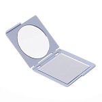 Зеркало карманное Прованс квадратное фиолетовое Dewal Beauty 70*70*10 мм