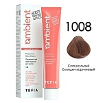 1008 Крем-краска для волос перманентная специальный блондин коричневый Ambient Tefia 60 мл