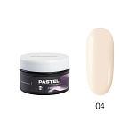 04 Гель для наращивания ногтей жесткий пудровый айвори Pastel HEMA-Free TNL 18 мл