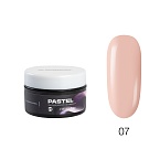 07 Гель для наращивания ногтей жесткий нежная карамель Pastel HEMA-Free TNL 18 мл