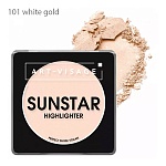 Хайлайтер для лица пудровый 101 white gold Sunstar Art-Visage 7 гр