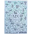 33F Слайдеры для дизайна ногтей Фольгированый Miw Nails 2 гр