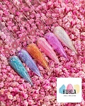 01 Гель для наращивания ногтей Белый первоцвет Цветочный сад Kukla Gel 15 мл