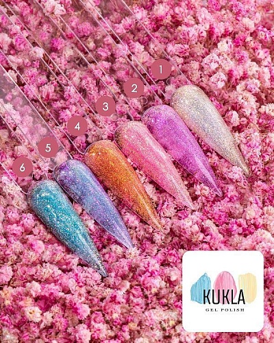 01 Гель для наращивания ногтей Белый первоцвет Цветочный сад Kukla Gel 15 мл