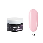 06 Гель для наращивания ногтей жесткий розовый нюд Pastel HEMA-Free TNL 18 мл