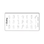 Пластина для стемпинга Crazy story One line body Kapous Nails