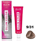 9,31 Крем-краска перманентная блондин золотисто-пепельный Ollin Color Ollin Professional 100 мл