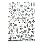 111# Слайдеры для дизайна ногтей Черно-белый Miw Nails 2 гр