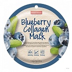 Маска для лица коллагеновая с экстрактом голубики Purederm