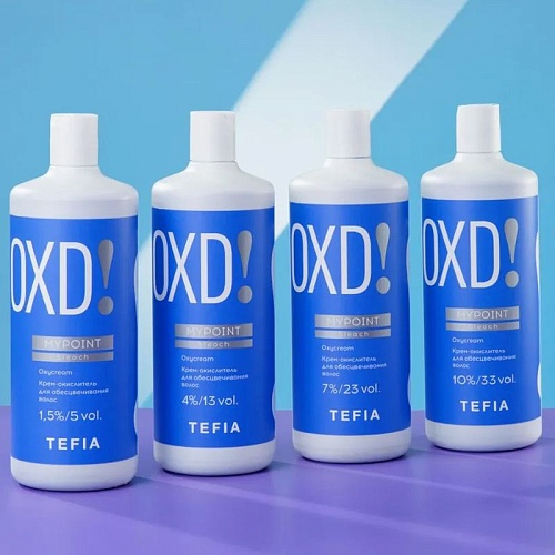 Крем-окислитель для обесцвечивания волос 4% 13 Vol Bleach Oxycream Tefia 900 мл