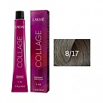8,17 Крем-краска для волос перманентная Блондин пепельный Collage Lakme 60 мл