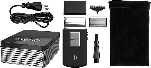 Бритва дорожная Mobile shaver Akku 230V 50Hz black/silver 3615-0471 Wahl