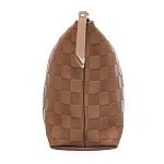Косметичка для аксессуаров Шашки коричневая Dewal Beauty 23*8,5*17 см