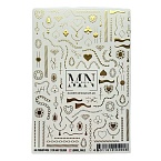 20F Слайдеры для дизайна ногтей Фольгированый Miw Nails 2 гр