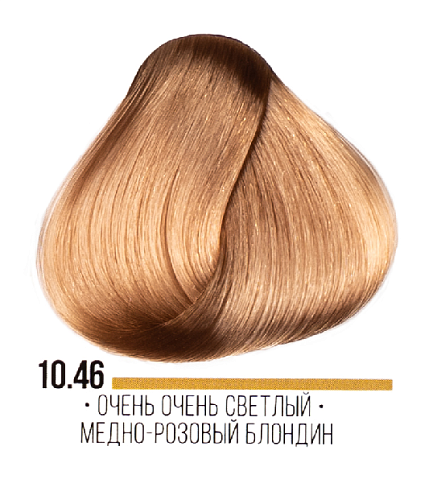 10,46 Крем-краска стойкая очень-очень светлый блондин медно-розовый интенсивный ААА Kaaral 100 мл