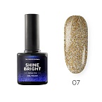 07 Гель-лак Светоотражающий Золотой блеск Shine bright TNL 10 мл